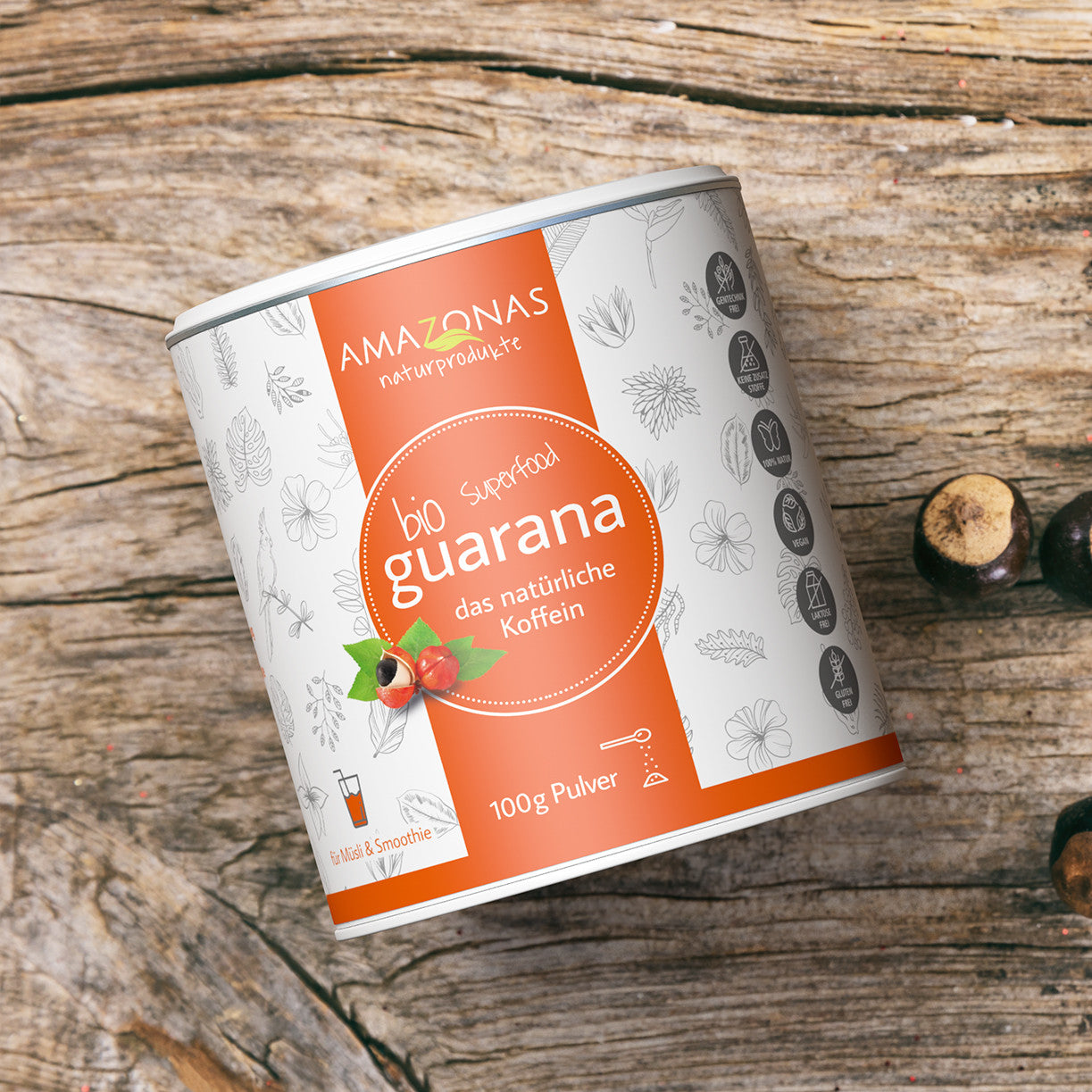 Bio Guarana Pulver Dose