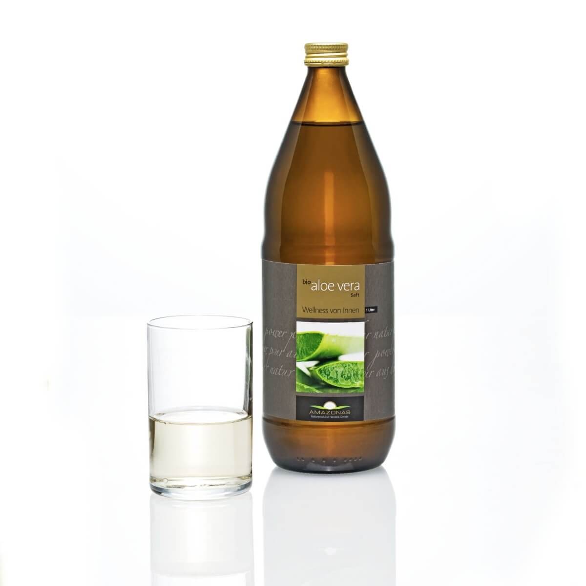 BIO Aloe Vera Saft Premium mit 1200 mg Aloverose - Amazonas Naturprodukte Handels GmbH